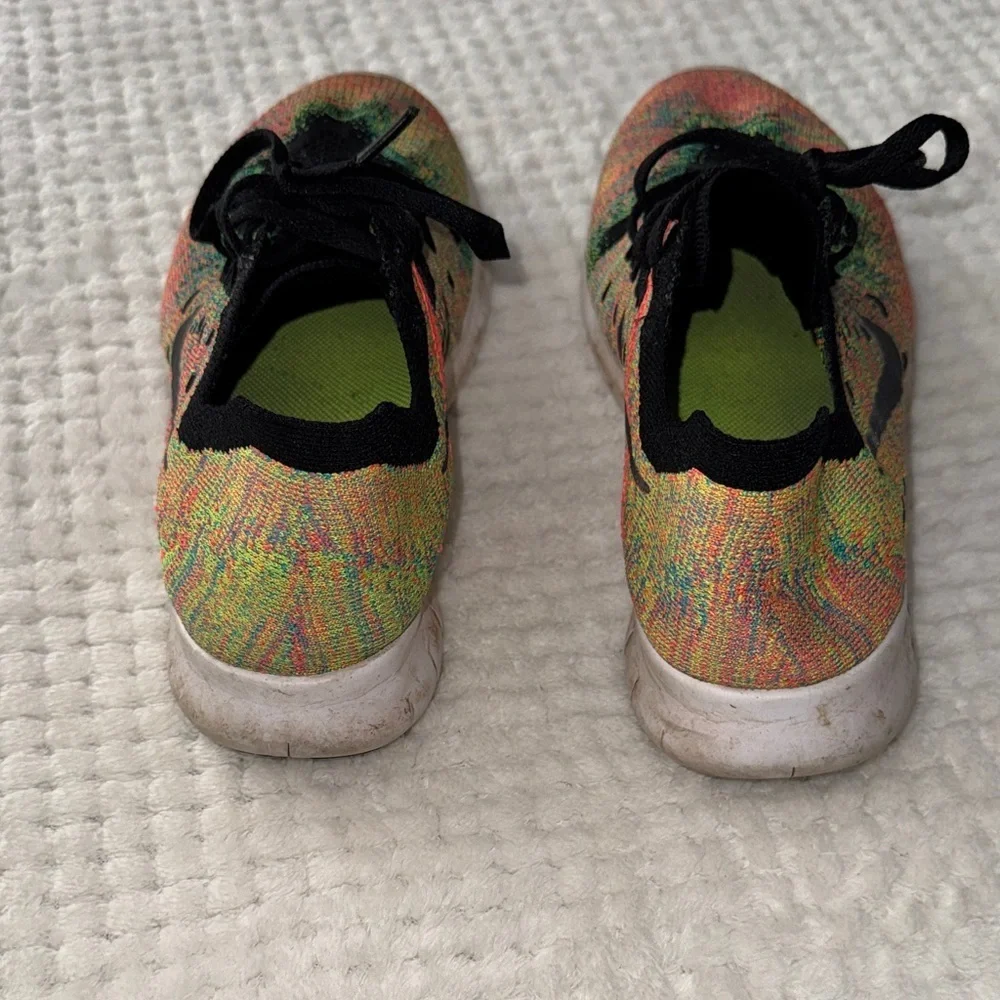 Nike Free RN Flyknit Running Shoes 🌈👟 | Youth Size 6 ✨